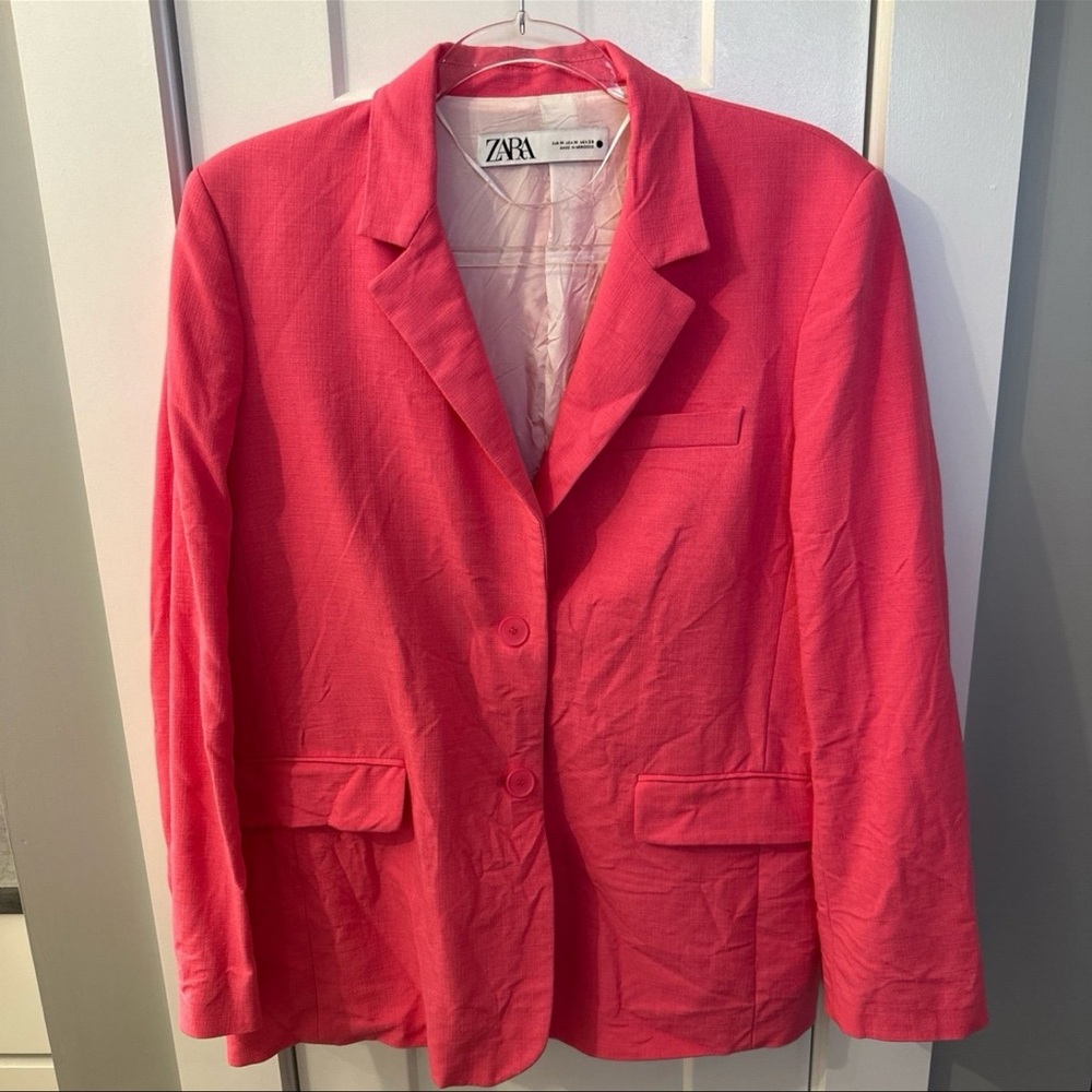 Zara pink blazer